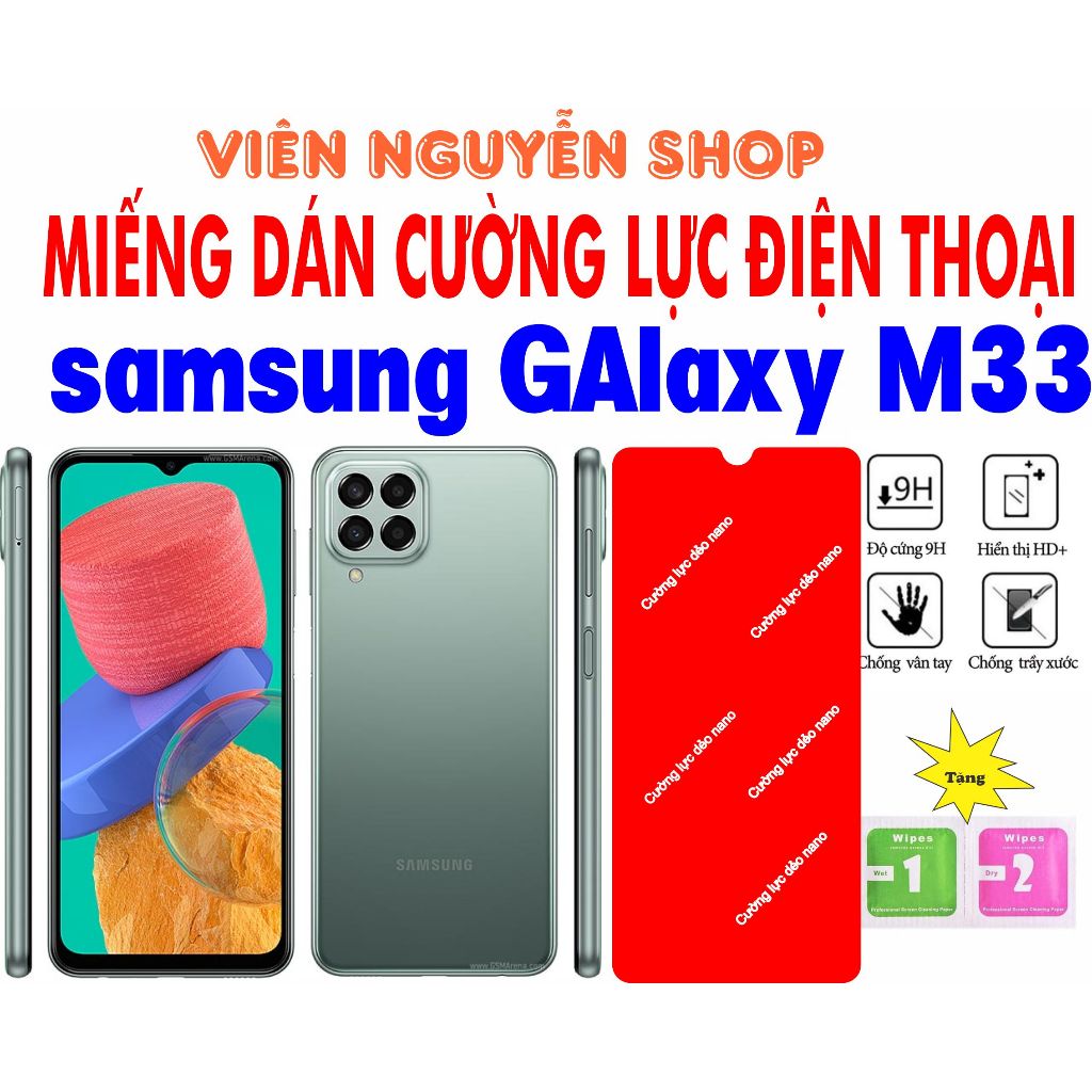 Miếng dán cường lực cho điện thoại samsung galaxy M33