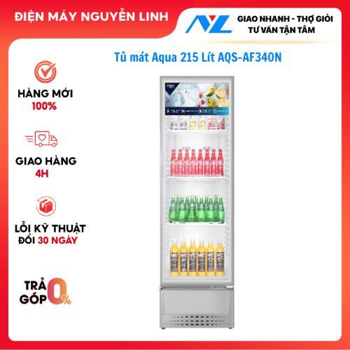 Tủ mát Aqua 215 Lít AQS-AF340N
