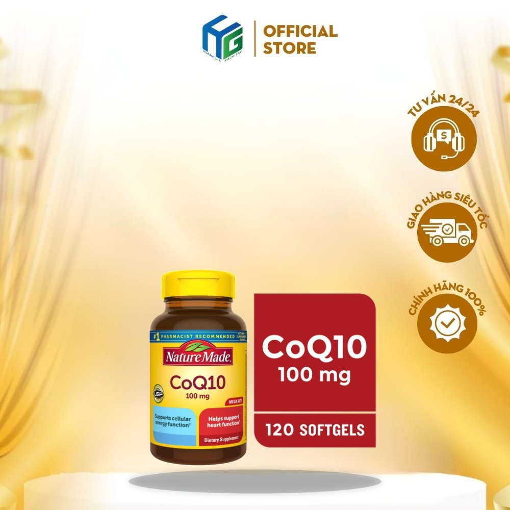 Viên uống Nature Made CoQ10 100mg 120 viên - Chính Hãng Mỹ