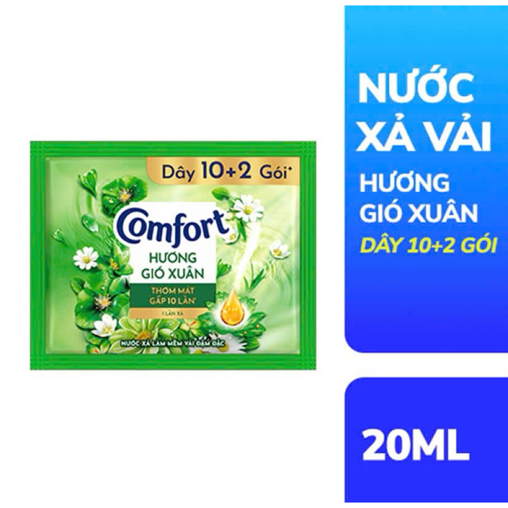 10 Dây Nước Xả Nước Hoa Comfort 120 Gói - Thơm Mát
