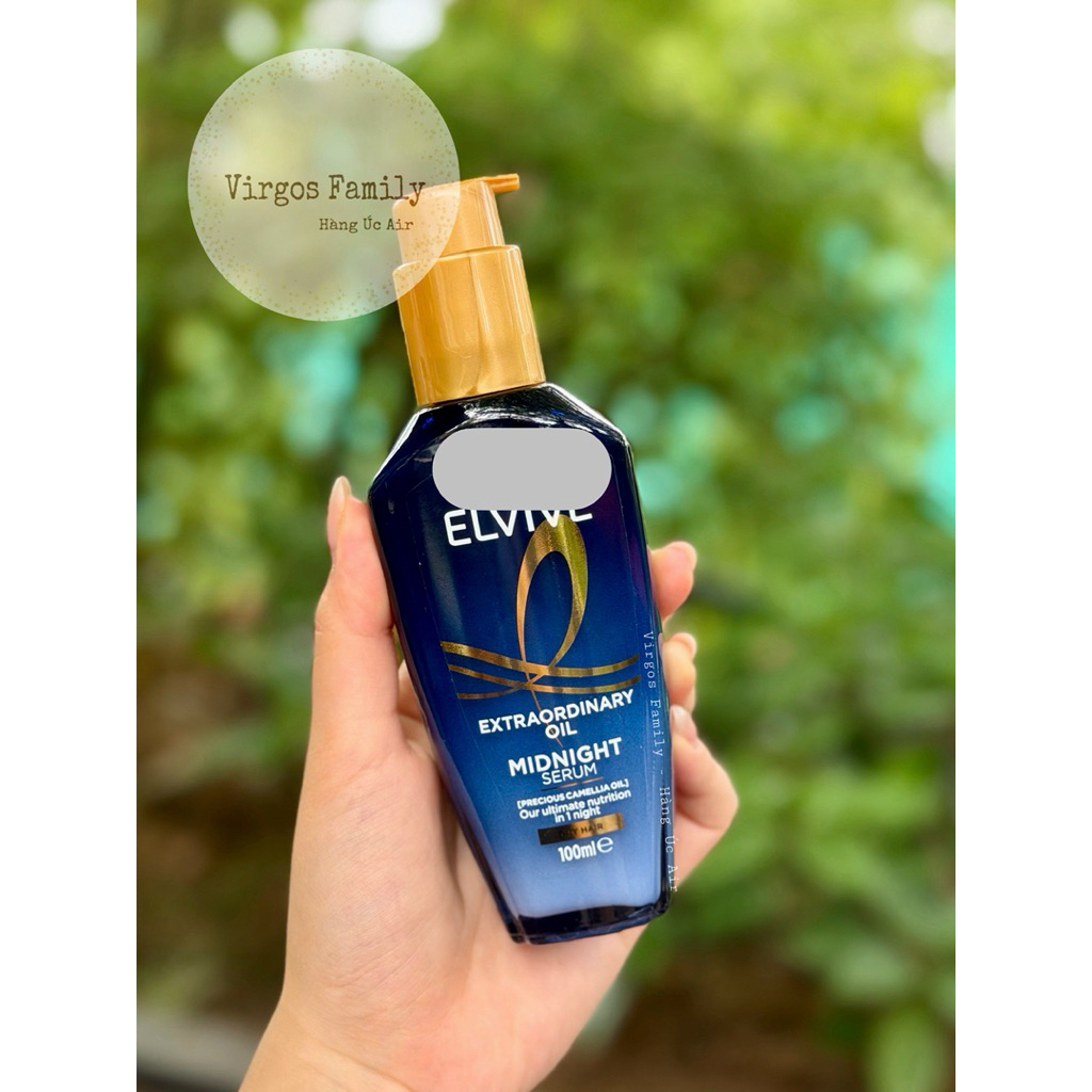 Serum chăm sóc tóc phục hồi tóc hư tổn Elvive Midnight Serum 100ml