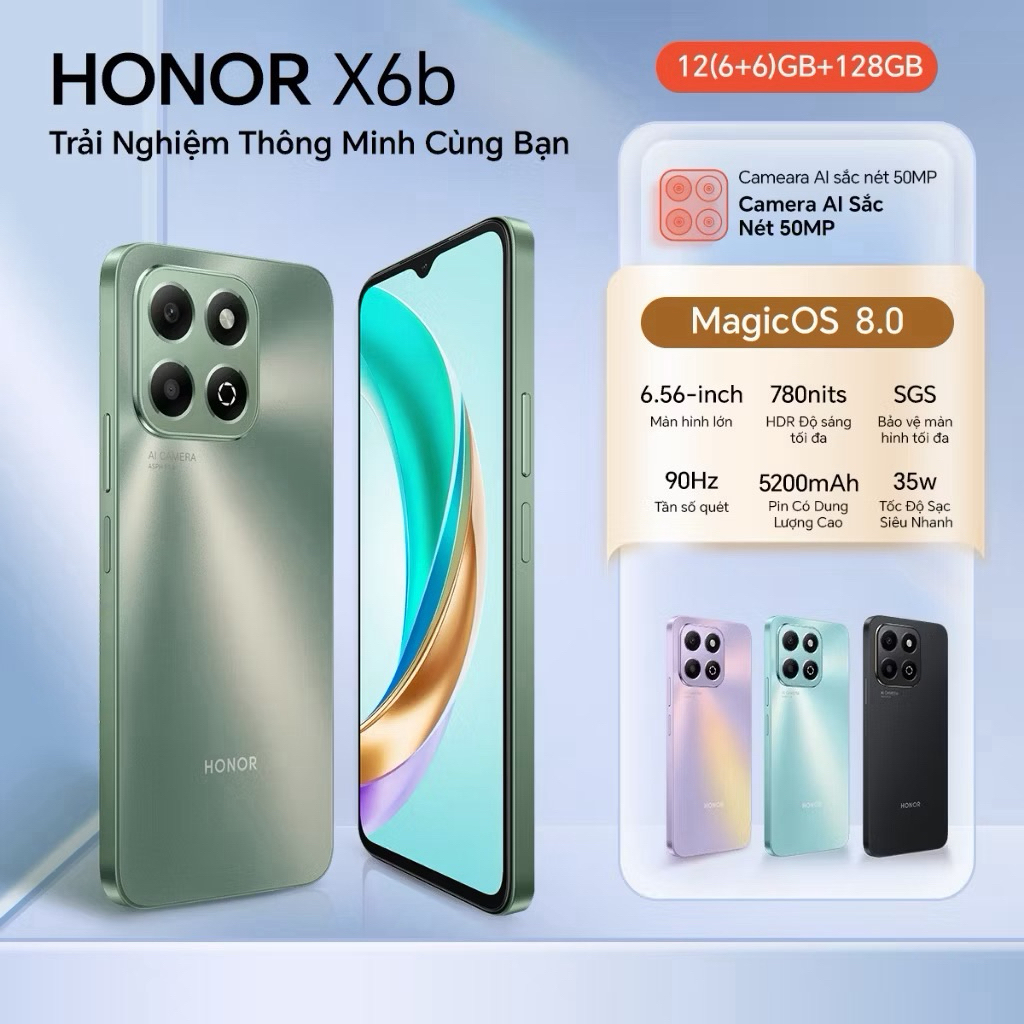 Điện Thoại Honor X6b 128GB - Chính Hãng Fullbox Demo | BigBuy360 - bigbuy360.vn