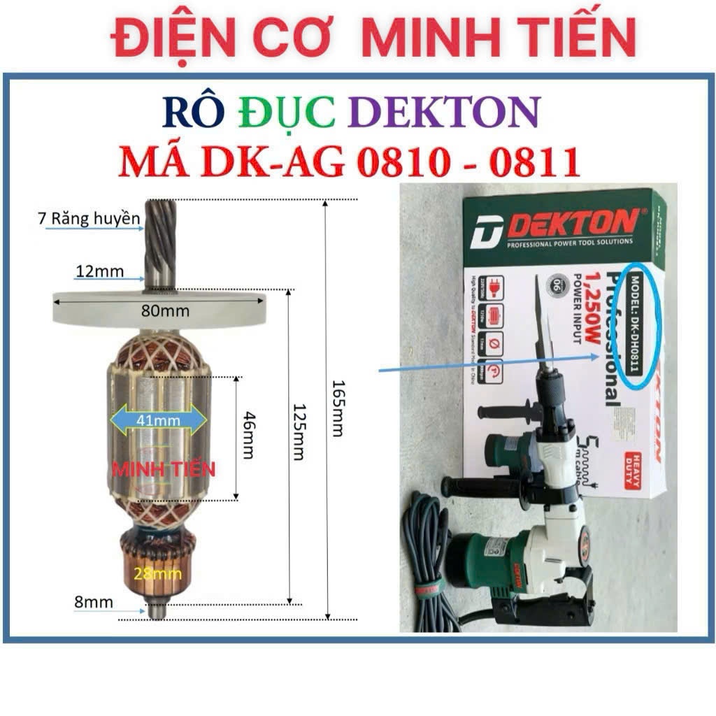 DEKTON - RÔ ĐỤC DEKTON MÃ DK-AG 0810 / 0811 CHÍNH HÃNG. hsk