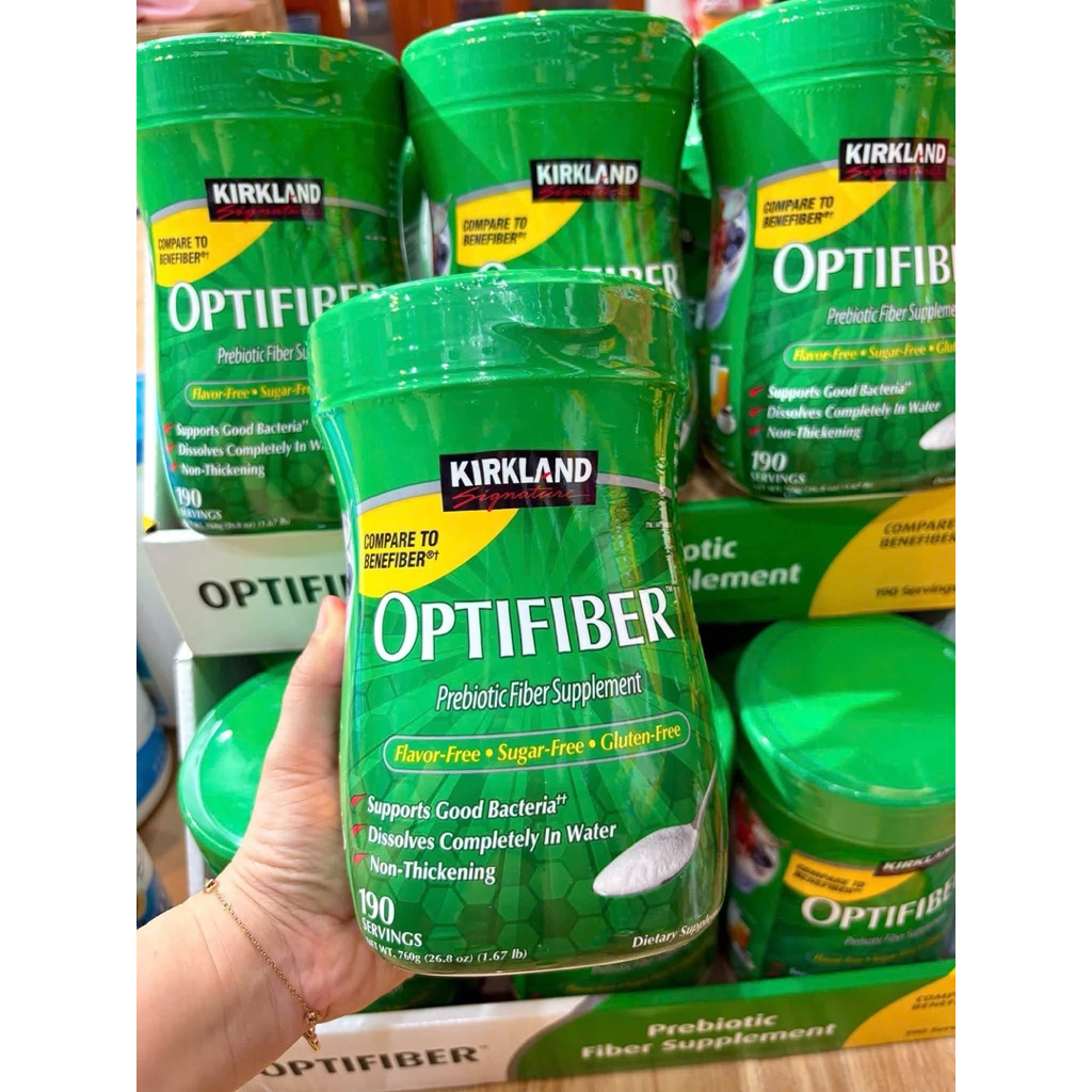 [ HSD 10/2027 ] 🌶OPTIFIBER BỘT HOÀ TAN BỔ SUNG CHẤT XƠ KIRKLAND 760G CỦA MỸ.