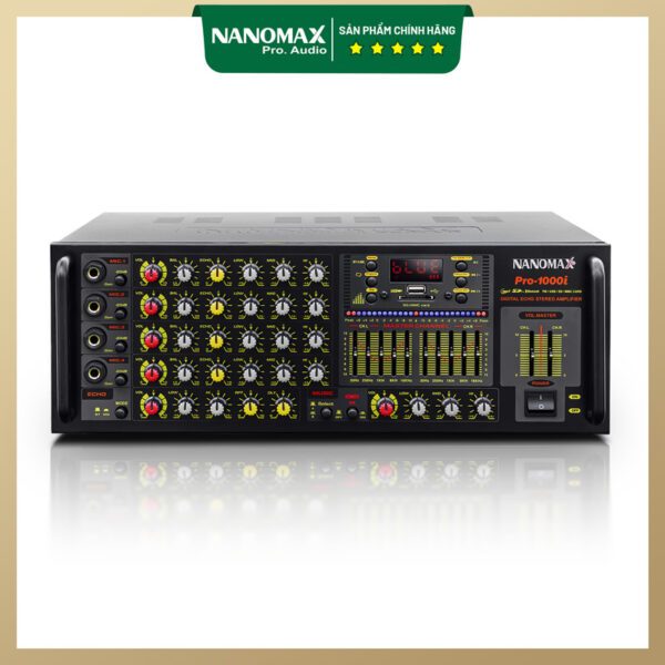 Amply KaraOke Nanomax Pro-1000i , tích hợp EQ. Hàng chính hãng.