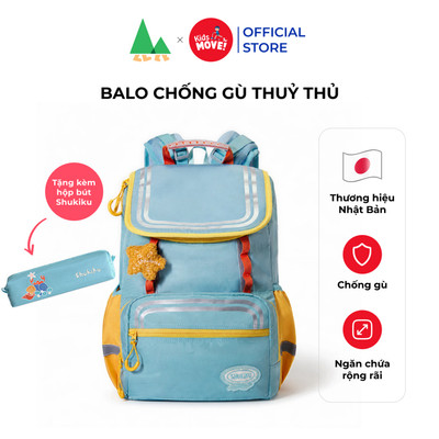 Balo chống gù học sinh tiểu học cho bé cấp 1 Shukiku,18L, siêu nhẹ, thoáng khí