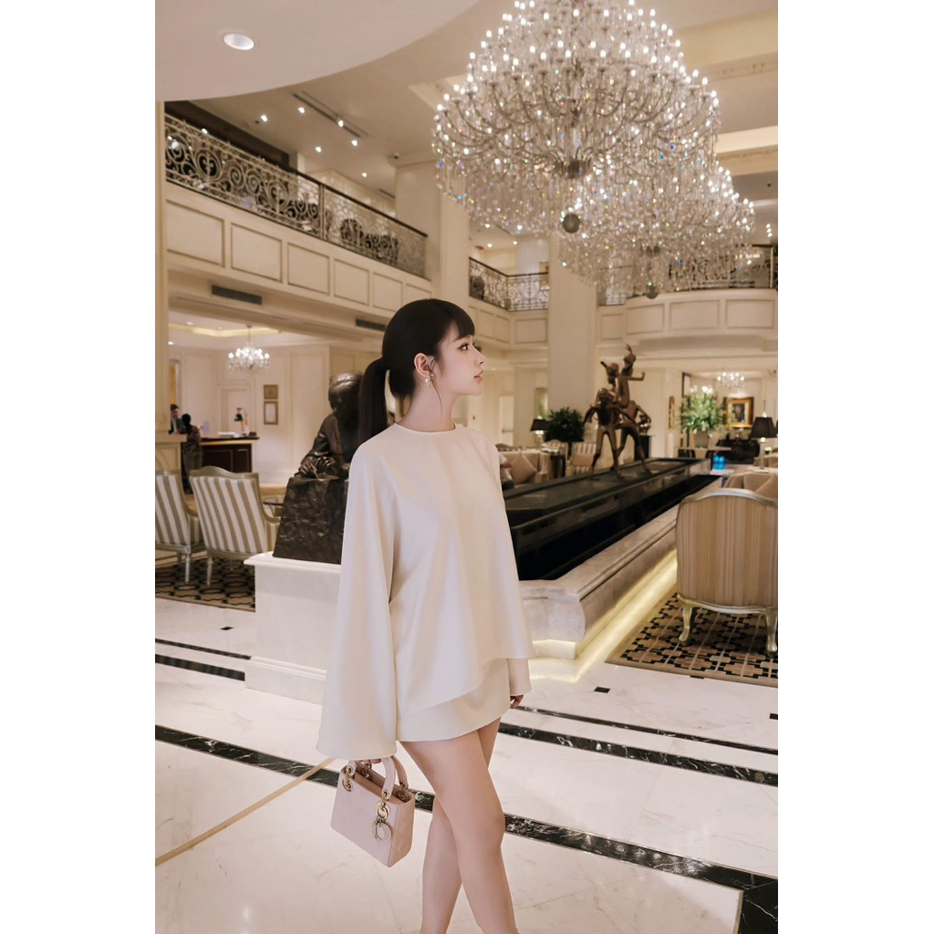 (BIGSIZE) VN128 SET ÁO LỤA SANG CHẢNH BASIC QUÝ PHÁI PHỐI CHÂN VÁY CHỮ A NHẸ NHÀNG BY CARROTSHOP | BigBuy360 - bigbuy360.vn