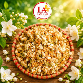 100g Hoa Nhài Sấy Khô, Trà Hoa Nhài Bông Nở Tự Nhiên, Dùng Pha Trà, Ướp Trà, Hương Thơm Đậm Vị, Thanh Mát, Dễ Chịu