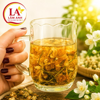 100g Hoa Nhài Sấy Khô, Trà Hoa Nhài Bông Nở Tự Nhiên, Dùng Pha Trà, Ướp Trà, Hương Thơm Đậm Vị, Thanh Mát, Dễ Chịu