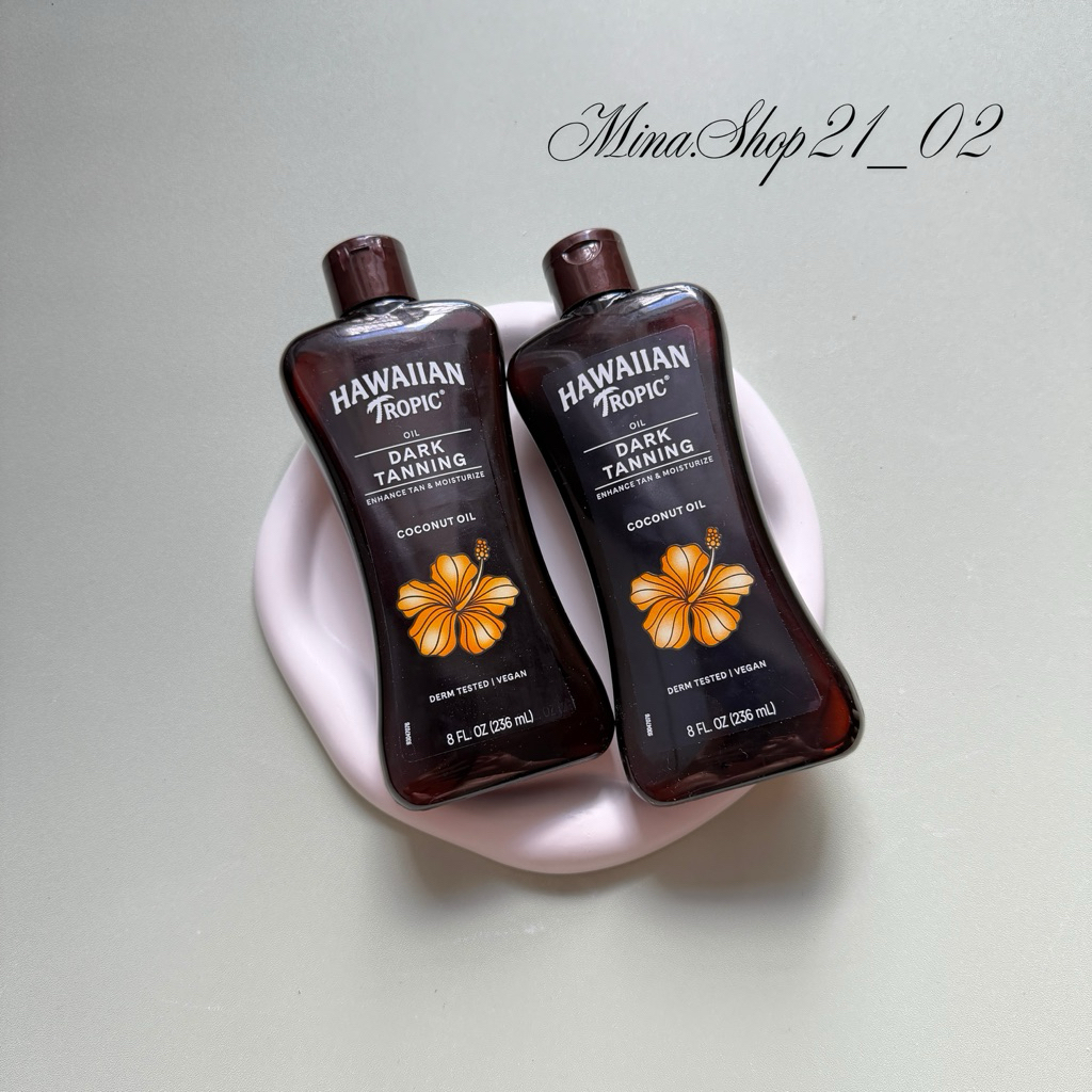[Hàng Mỹ] Dầu phơi nắng Dark Tanning Oil Hawaiian Tropic 236ML