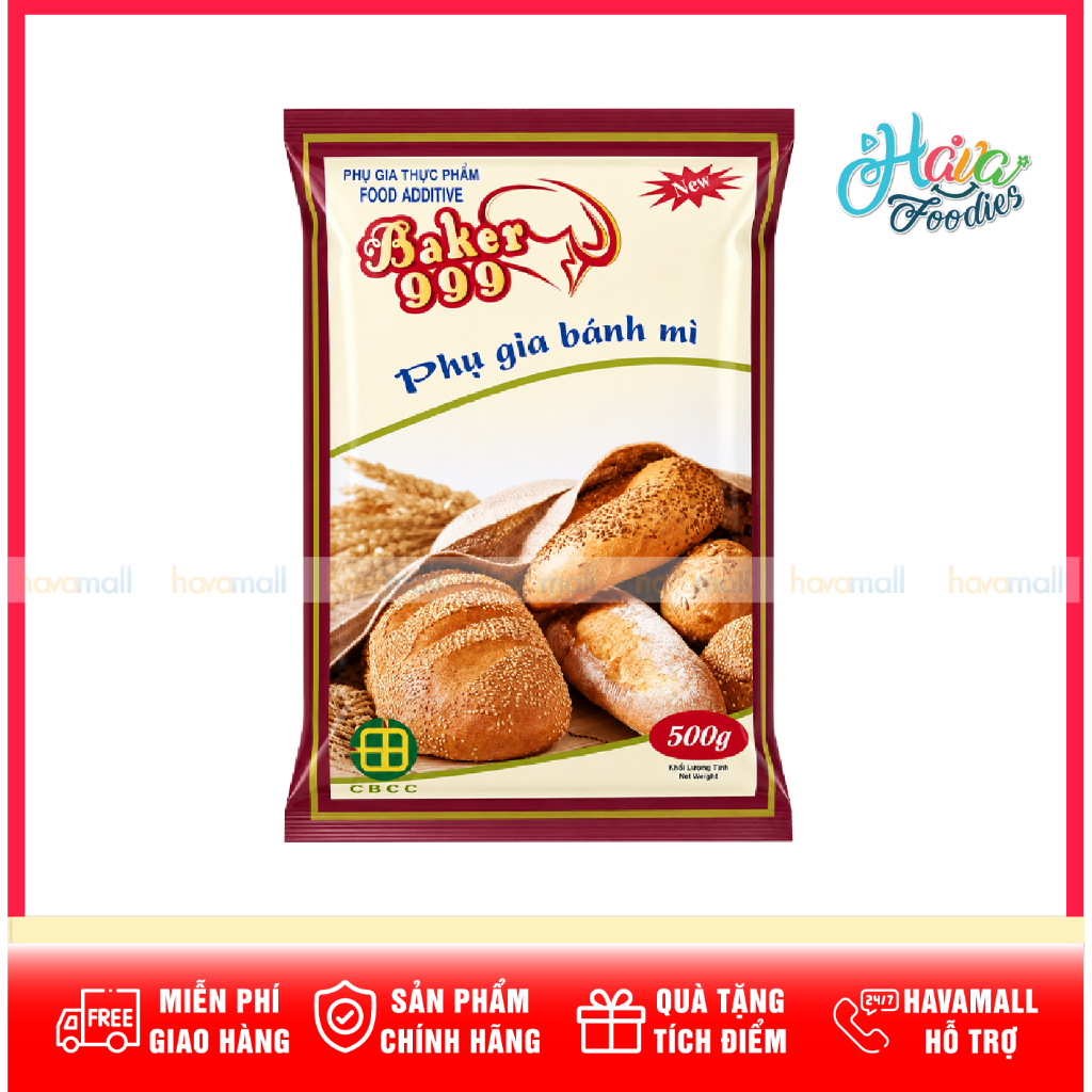 Phụ Gia Làm Bánh Mì Baker 999 500g – Baker 999 Professional Bread Improver
