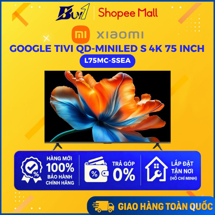 L75MC-SSEA - Google Tivi QD-MiniLED Xiaomi S 4K 75 inch L75MC-SSEA - Hàng Chính Hãng