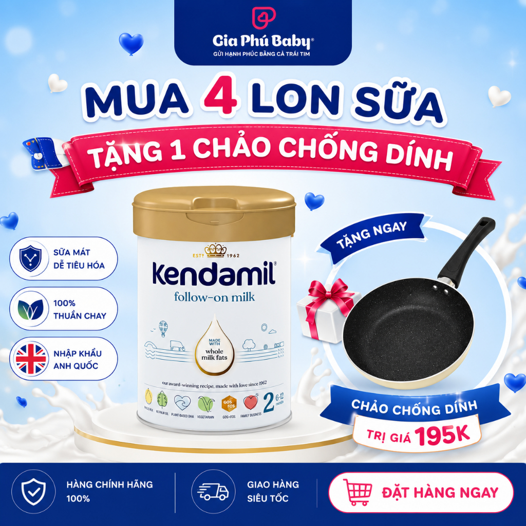 [ DATE MỚI CHÍNH HÃNG ] Sữa Công Thức Kendamil Classic Số 1-2-3 hàng chính hãng cho bé