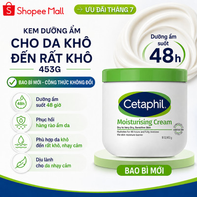Kem Dưỡng Ẩm Cetaphil Moisturising Cream 453G & 50G