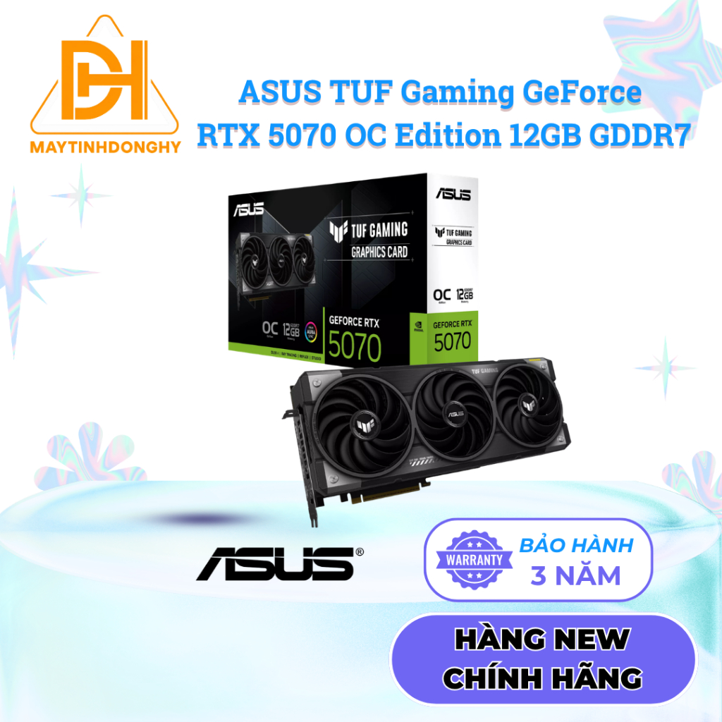 VGA CARD MÀN HÌNH ASUS TUF Gaming RTX 5070 12GB GDDR7 OC Edition - NEW BẢO HÀNH 36 THÁNG