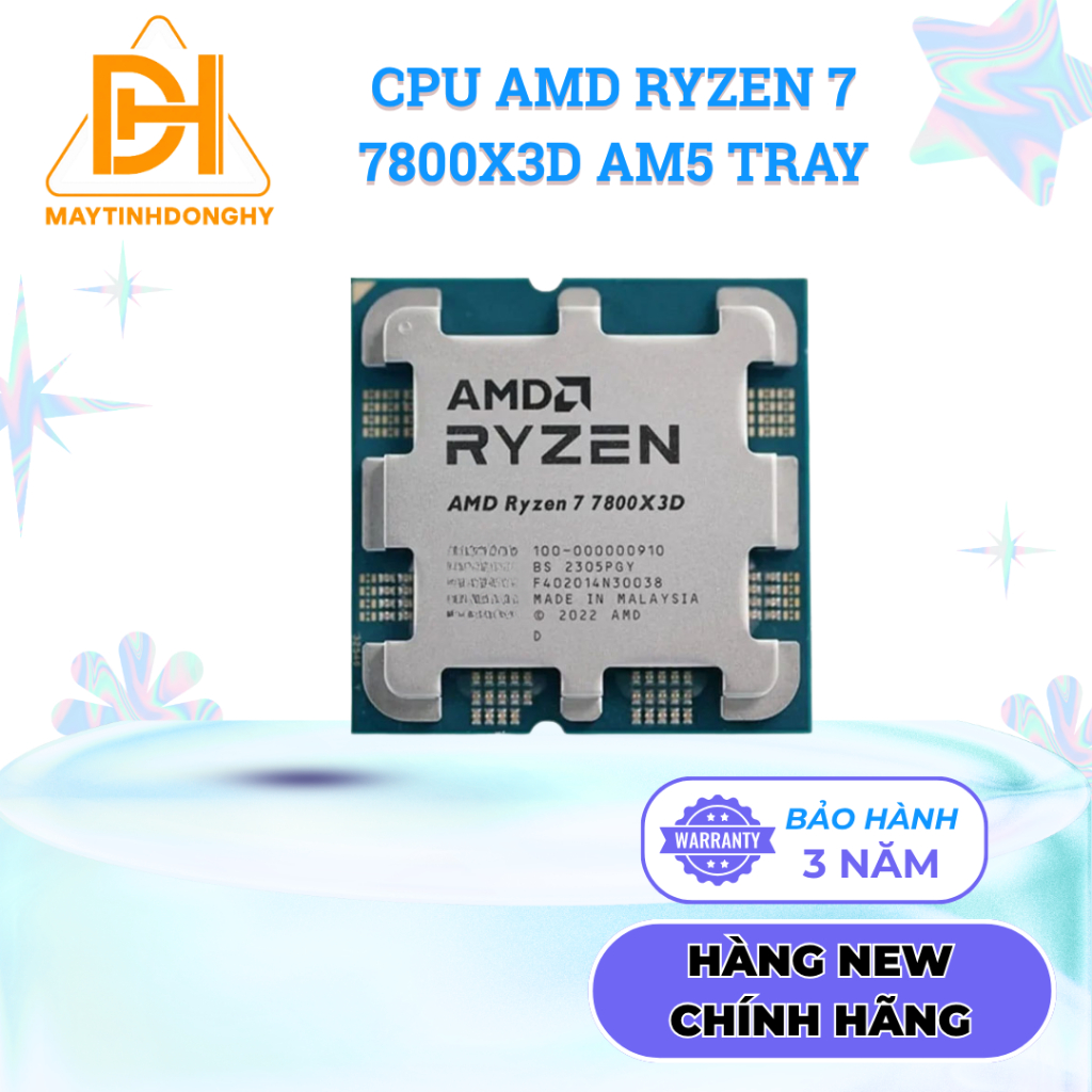 CPU AMD RYZEN 7 7800X3D TRAY - NEW BẢO HÀNH 36 THÁNG