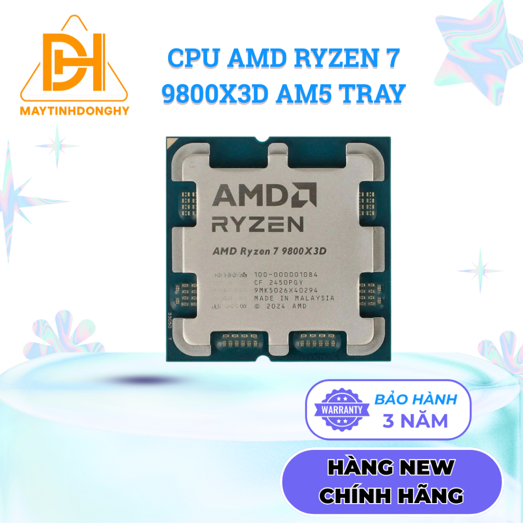 CPU AMD Ryzen 7 9800X3D TRAY - NEW BẢO HÀNH 36 THÁNG