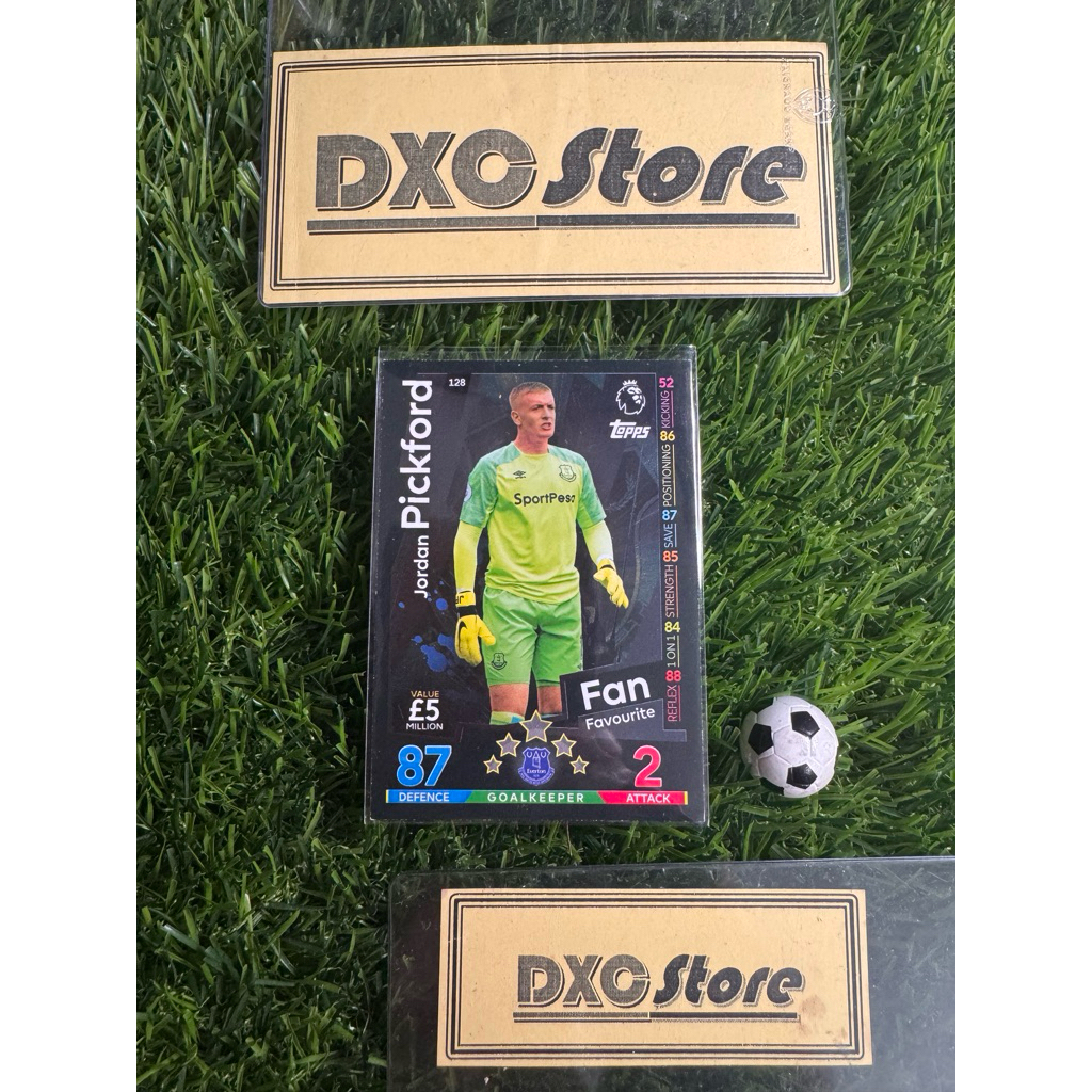 [ CHÍNH HÃNG ] - FAN FAVOURITE - TOPPS MATCH ATTAX EPL 2019 - JORDAN PICKFORD (EVERTON)