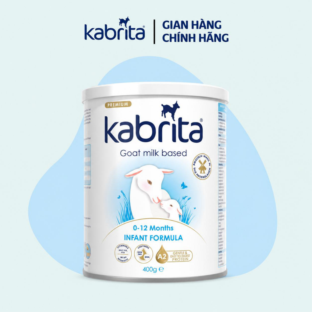 Sữa dê Kabrita số 1 INFANT FORMULA, lon 400g cho trẻ 0 - 12 tháng - Nhập khẩu Hà Lan