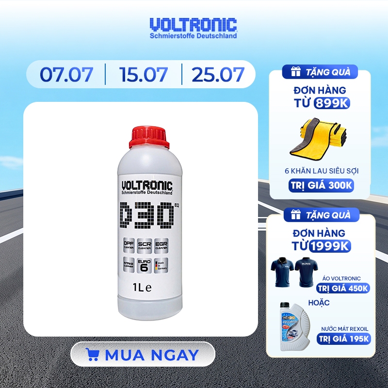 Dung dịch vệ sinh bầu lọc khí thải D30 Voltronic xe ô tô xe tải động cơ xăng, dầu diesel nhập khẩu Đ