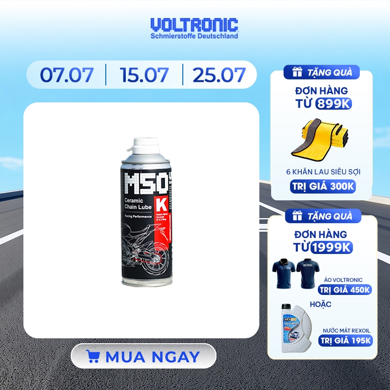 XỊT DƯỠNG SÊN PHỬ SỨ CAO CẤP NHẬP KHẨU ĐỨC VOLTRONIC M50-K CERAMIC CHAIN LUBE (M50 VOLTRONIC) - VOLT