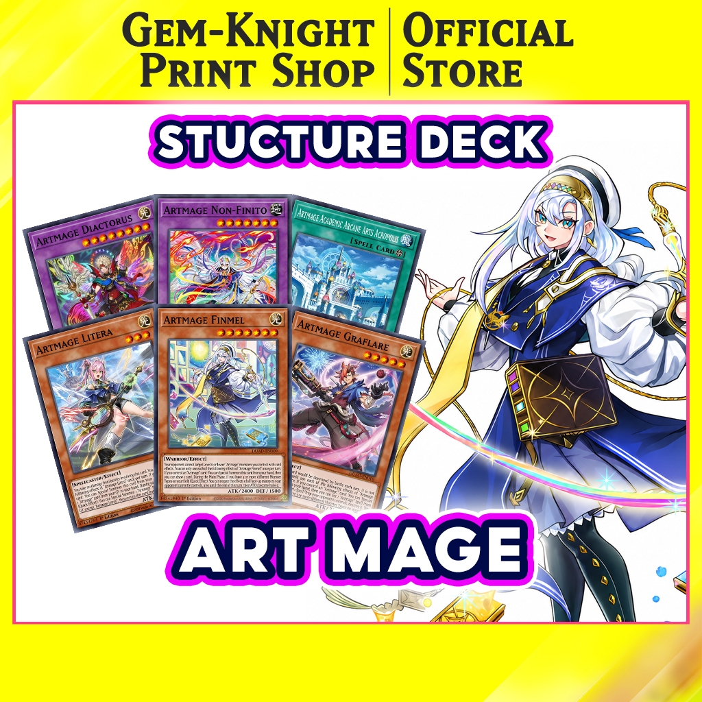 [Bài In] Bộ bài Yugioh - Artmage Deck - Structure Deck