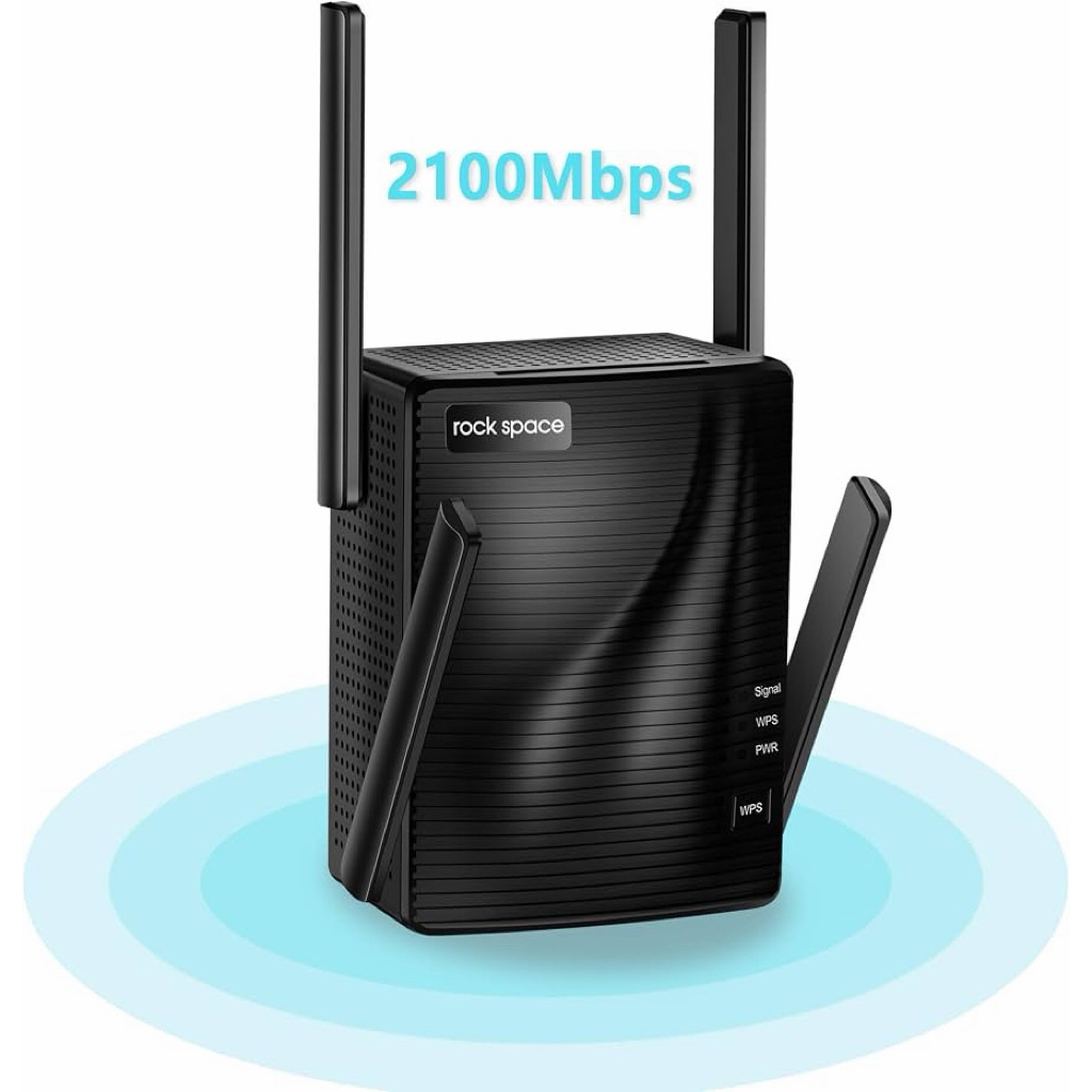 {Order giao 28/7} Bộ kích sóng wifi Rock space AC2100 Dual Band Wi-Fi Repeater, 2 băng tần