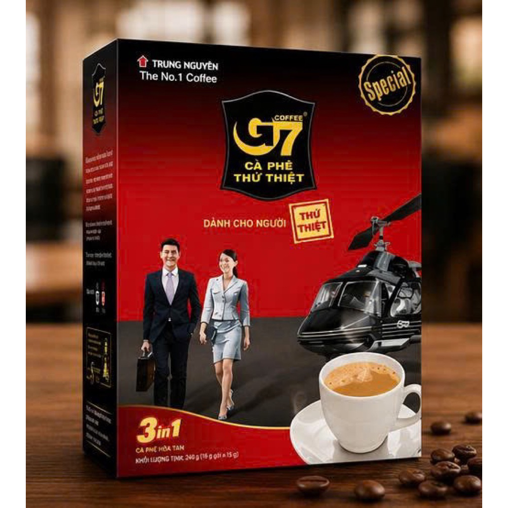 Cà phê G7 18 gói - Cà phê sữa hoà tan Trung Nguyên 3in1