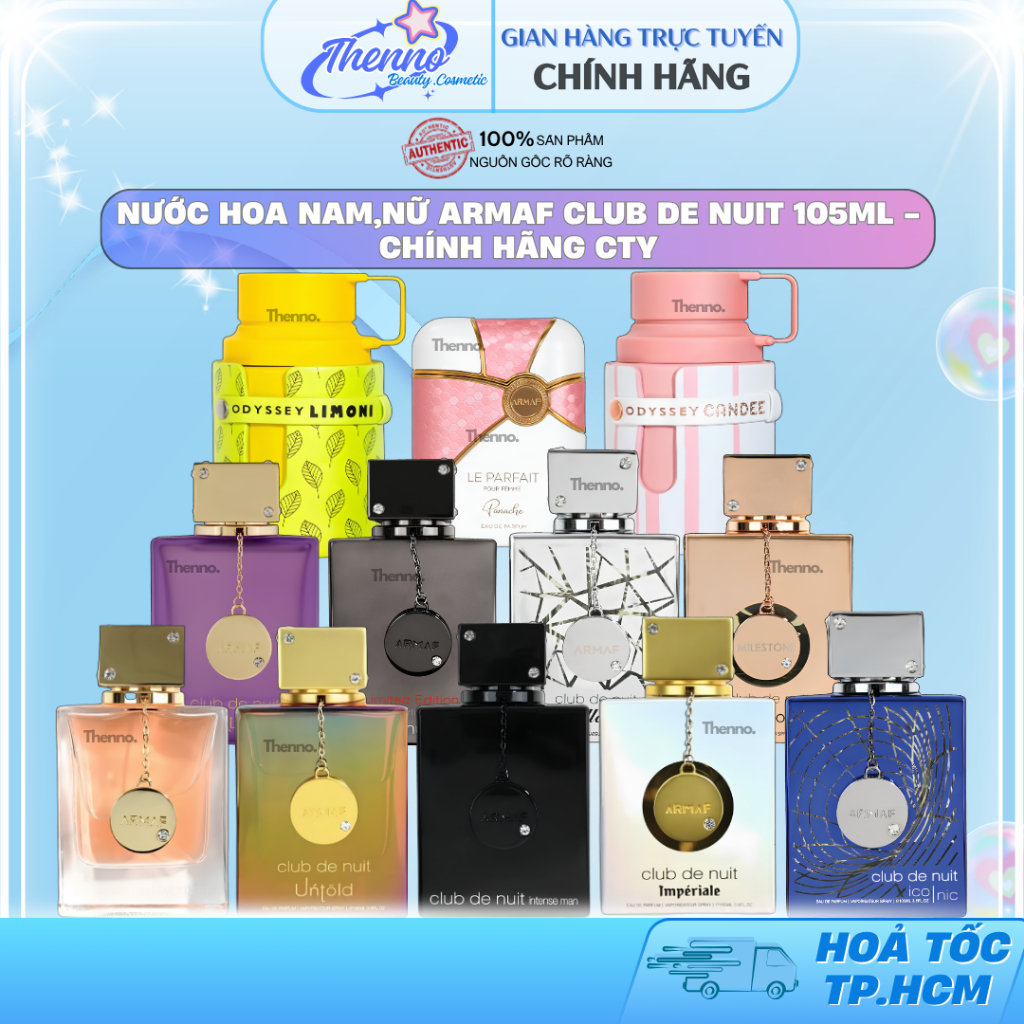 Nước Hoa Nam,Nữ Armaf Club de Nuit 105ml - Chính Hãng Cty