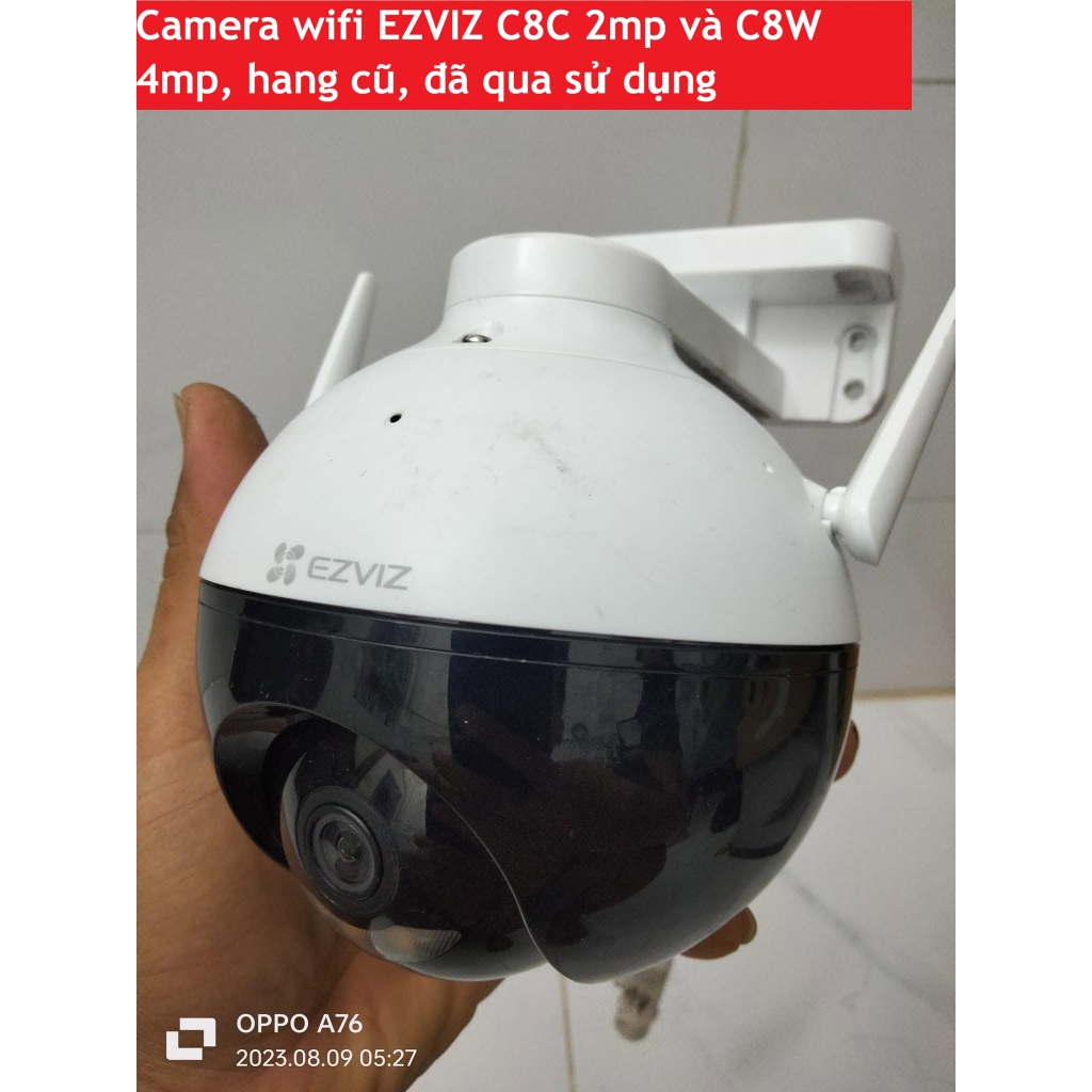Camera wifi EZVIZ C8C 2mp và C8W 4mp hàng cũ, vỏ trắng đầy đủ chức năng