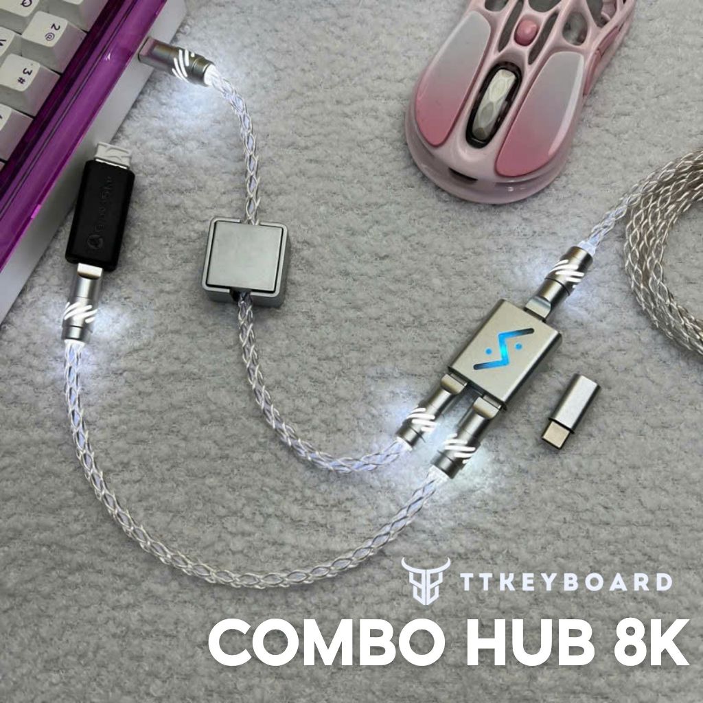 [Hỏa Tốc] Combo Hub 8K Polling Rate Đầy Đủ Phụ Kiện Cho Thiết Bị Gear eSport 8K Polling Rate