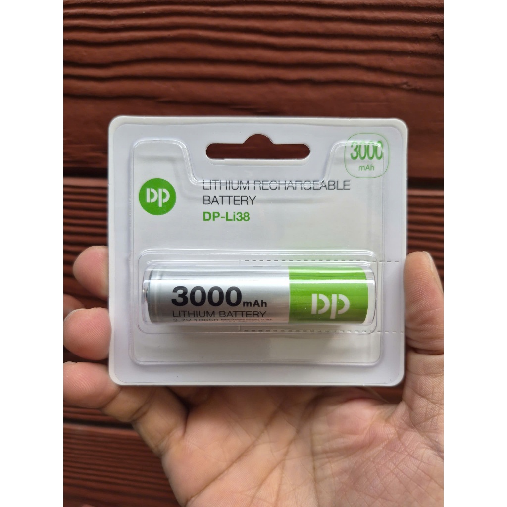 Pin sạc DP 3000mAh 18650 Lithium Li-ion 3.7V đầu lồi