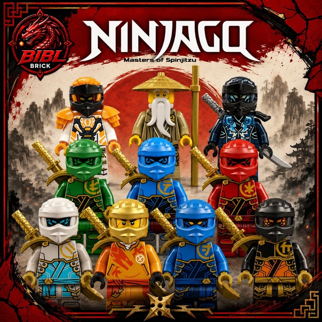 [IN LƯNG]Mô Hình Nhân Vật Lắp Ghép Ninjago Dragon Rising 3-Minifigures Season 18