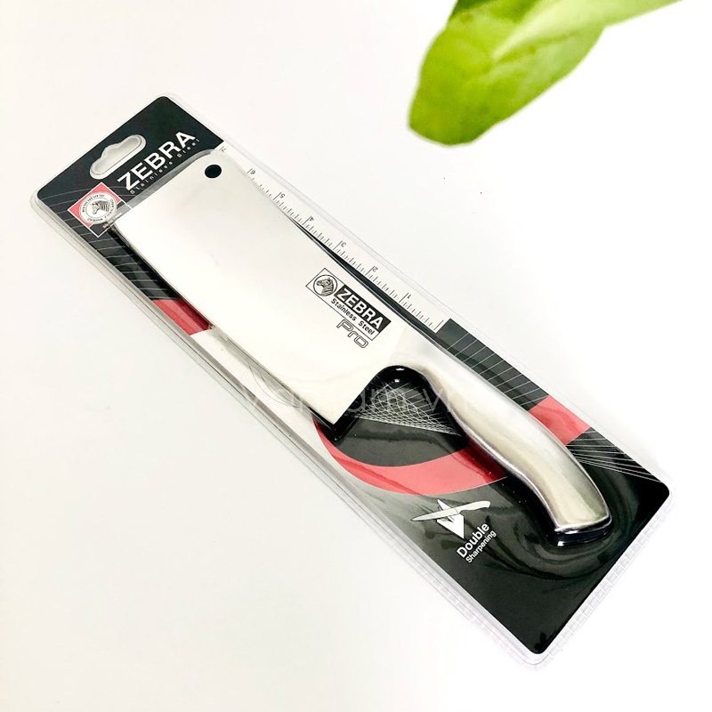 Dao chặt inox đúc nguyên khối Zebra