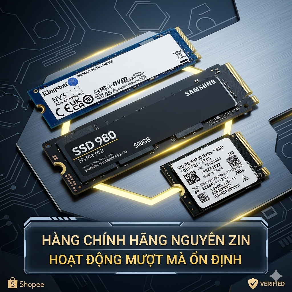 [GIÁ THẤP NHẤT] SSD NVMe, M2 SATA Samsung, WD, Kingston, Intel, SK Hynix ... chính hãng nguyên zin.