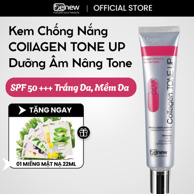 Kem Dưỡng Trắng Chống Nắng Nâng Tone Cao Cấp BENEW COLLAGEN WHITENING TONE UP CREAM 40ml