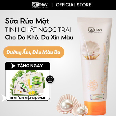 Sữa Rửa Mặt Sáng Da Ngọc Trai Benew Pearl Brightening Foam Cleanser 160ml