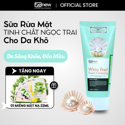Sữa Rửa Mặt Tinh Chất Ngọc Trai Size Nhỏ White Pearl Foam Cleansing Benew 100ml