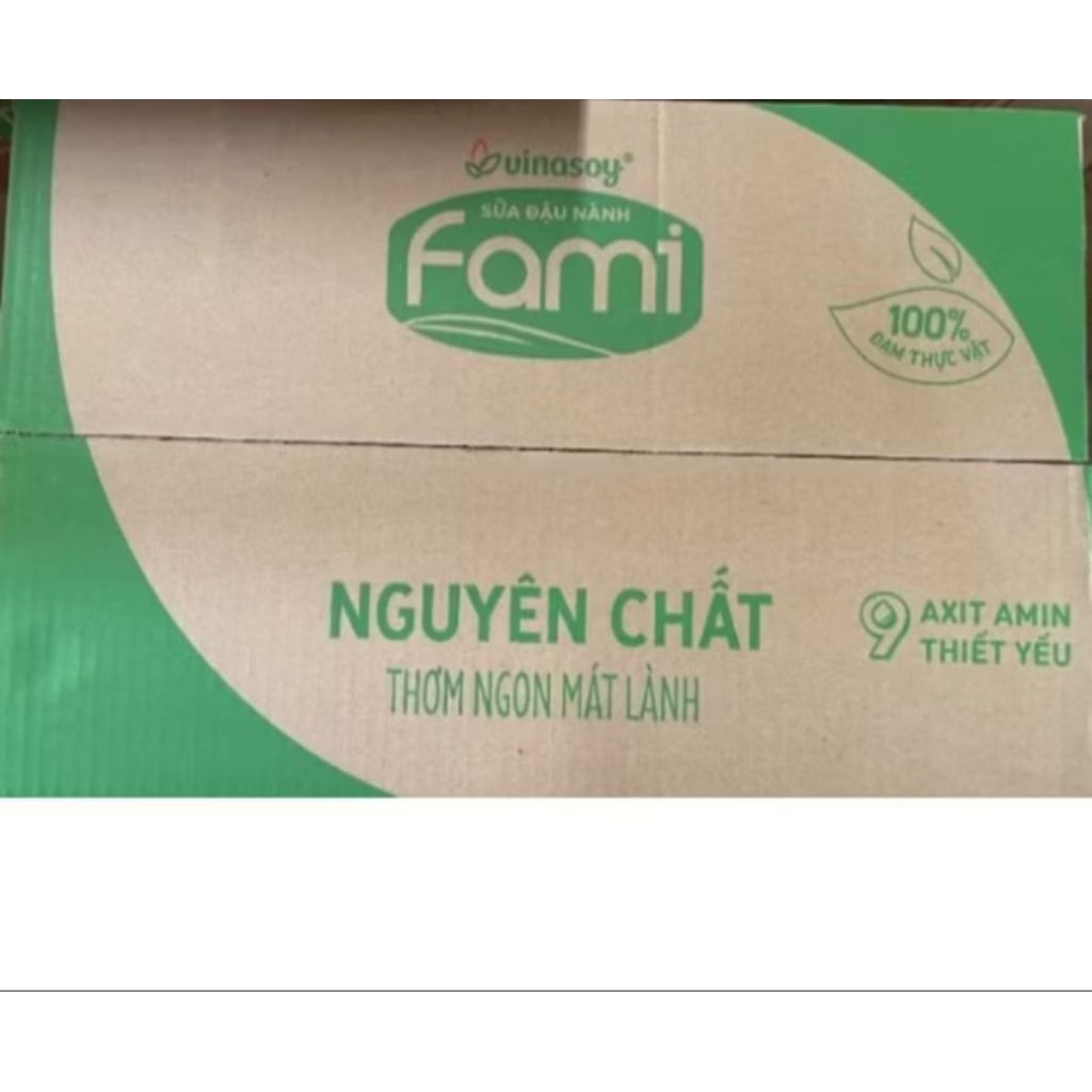 Thùng sữa đậu nành Fami Nguyên chất (36 hộp 1 thùng x 200ml )-NPPGT