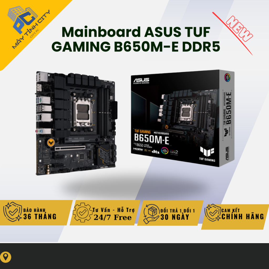 [FULL VAT] Mainboard ASUS TUF GAMING B650M-E DDR5 - NEW BẢO HÀNH 36 THÁNG