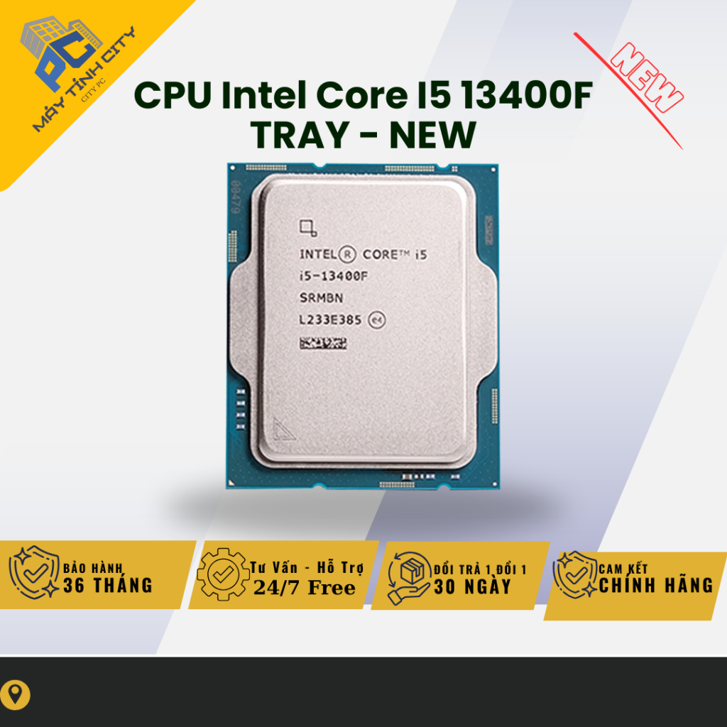[FULL VAT] CPU Intel Core I5 13400F TRAY - NEW BẢO HÀNH 36 THÁNG