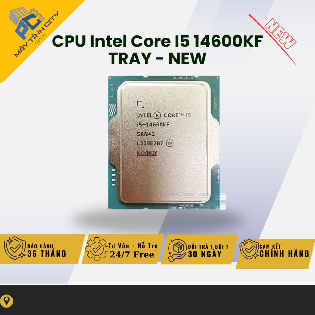CPU Intel Core I5 14600KF TRAY - NEW BẢO HÀNH 36 THÁNG