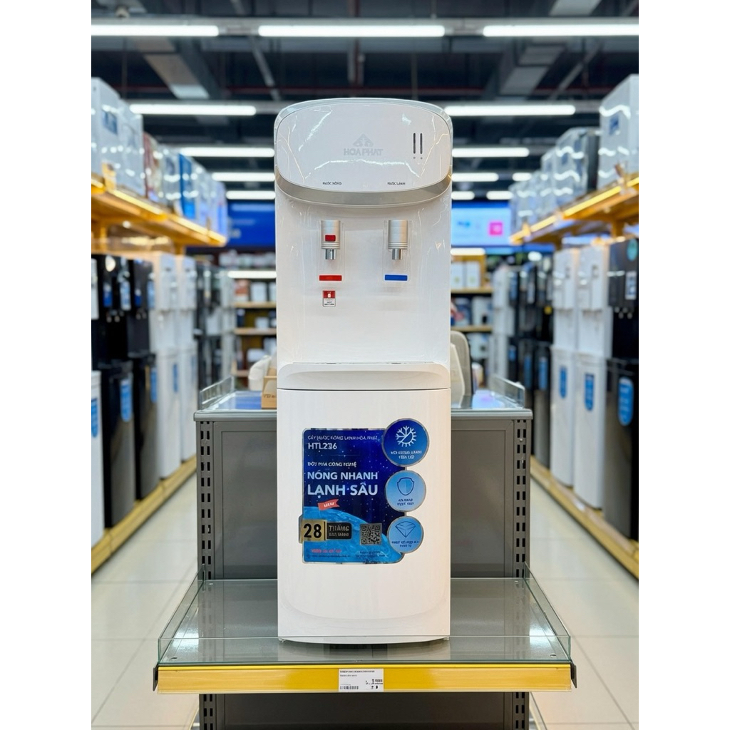Cây nước nóng lạnh Hoà phát HTL236, 2 chế độ nóng lạnh nguội, làm lạnh bằng chip điện tử