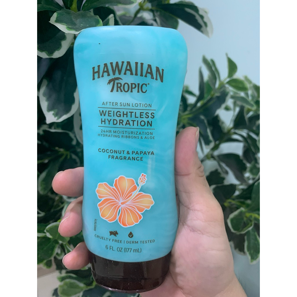Dưỡng Thể Sau Phơi Nắng Hawaiian Tropic Weightless Hydration After Sun Lotion 177ml - hàng xịn