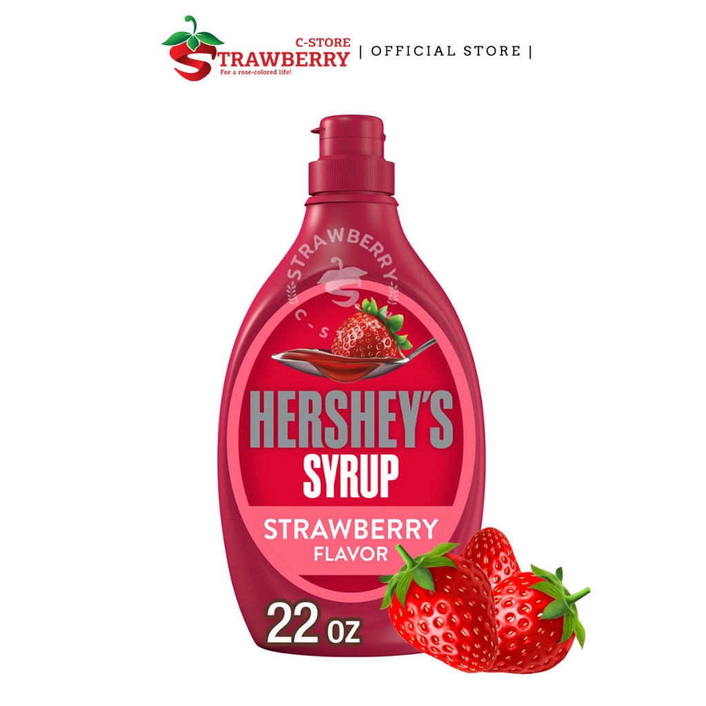 Siro Dâu HERSHEY'S Strawberry Flavored Syrup, Chai 623g (22 Oz.) 1 Lb. 6 Oz.