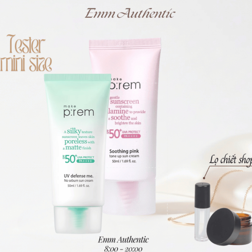 [CHIẾT CHÍNH HÃNG/ MINI SIZE] Kem Chống Nắng Vật Lý Make Prem SPF 50+ PA++++