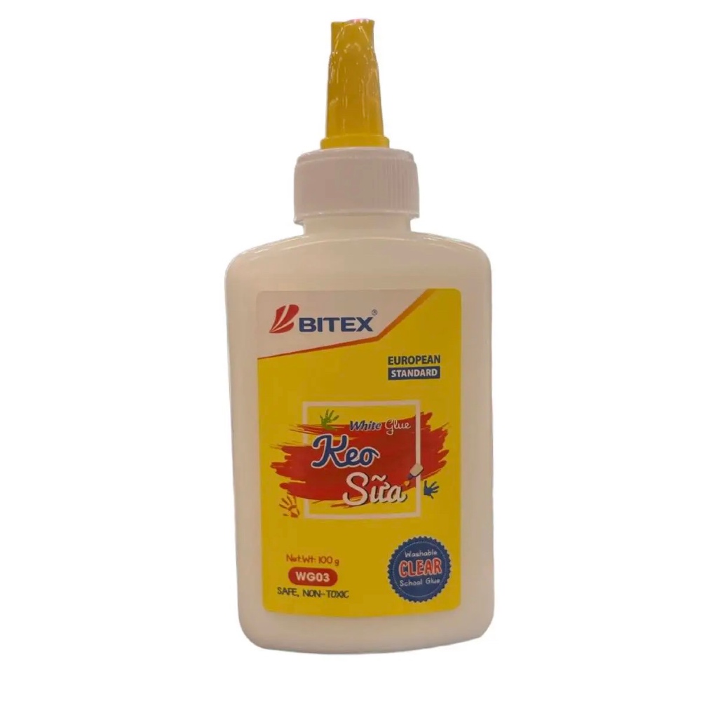 [MUA NHIỀU SIÊU RẺ] [Lẻ 1 chai] Keo hồ sữa dán BITEX / Bitex WG-03 / WG03 100g dùng làm thủ công han