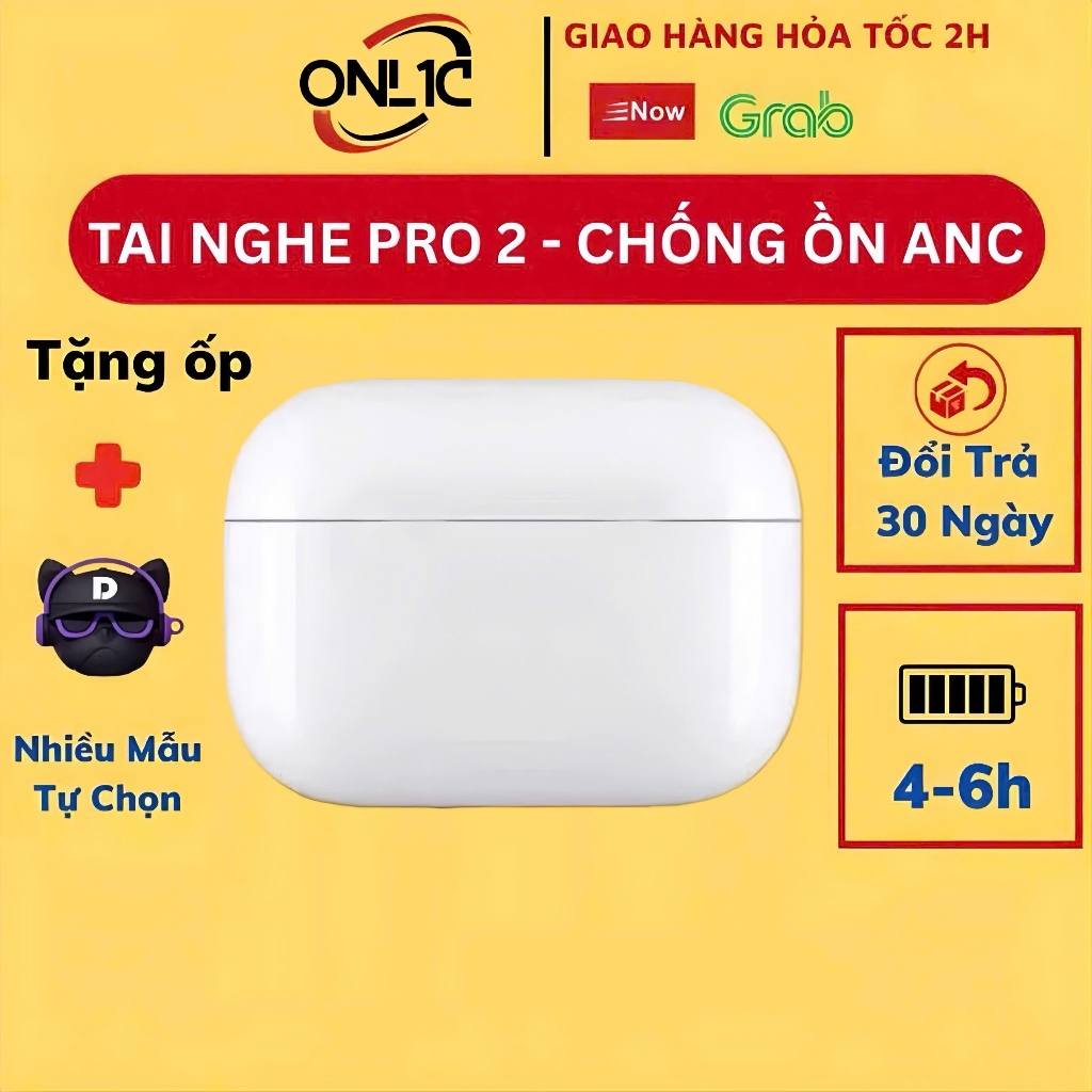Tai Nghe Bluetooth PRO2 Không Dây Thế Hệ Mới ,Đàm Thoại Hai Chiều,Pin Trâu 6H-8H ,Chính Hãng A1CURA