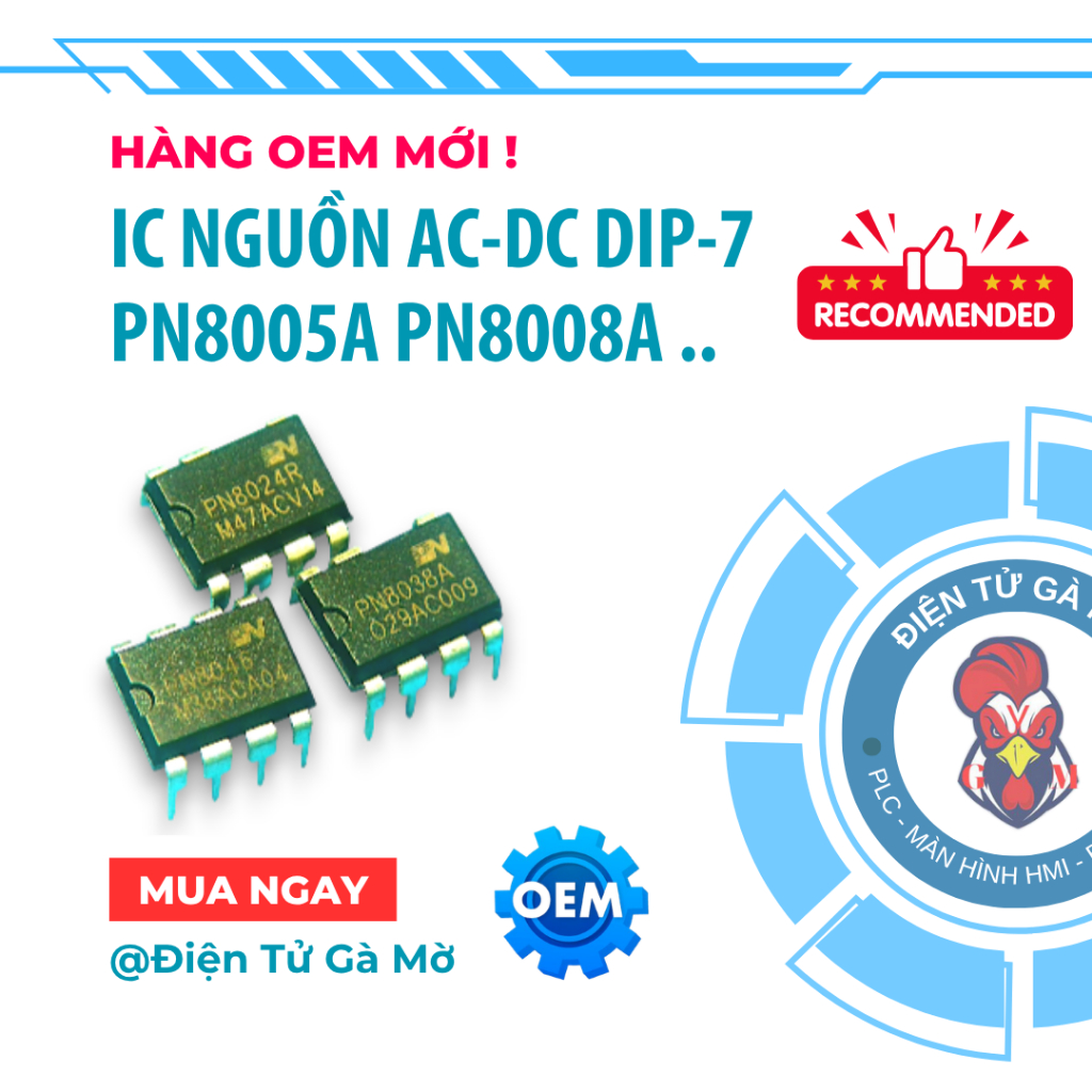 [1 CON] IC Nguồn Xung Cắm, PN8036 PN8034 8015 8024 8026 8034 8036 8038 8044 8046 DIP-7, Mới Nhập Khẩ