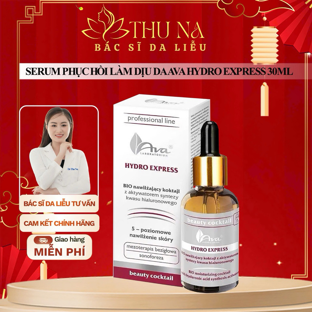 Tinh chất AVA Hydro Express giúp dưỡng ẩm, phục hồi làm dịu da 30ml
